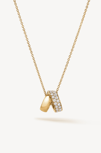 INSIDE/OUT Multi-Wear Rondel Diamond Pendant Necklace