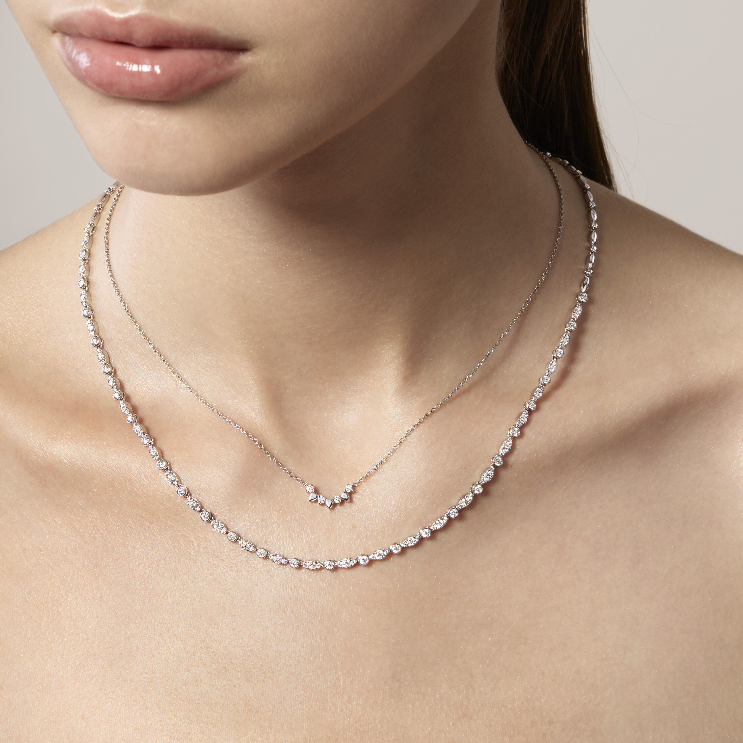 Aerial Solar Eclipse Pendant, 18K Yellow Gold, large