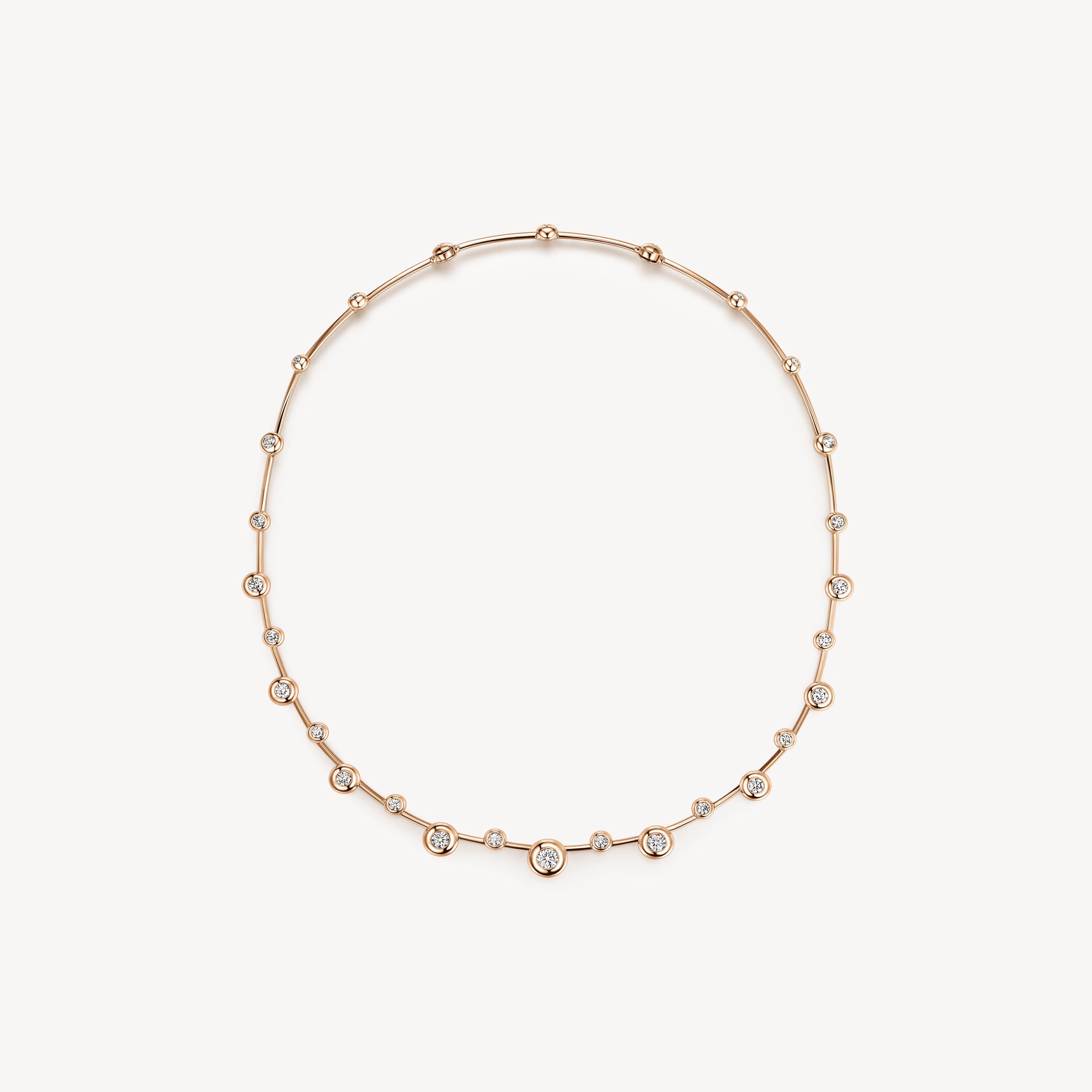 Dream Floating Necklace, 18K Rose Gold, large