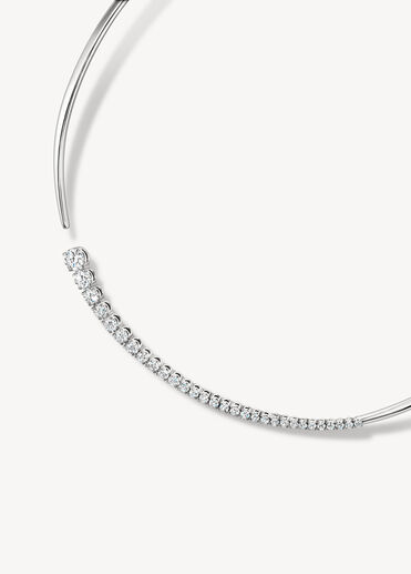 Icicle Diamond Choker, 18K White Gold Icicle Diamond Choker, 18K White Gold, large