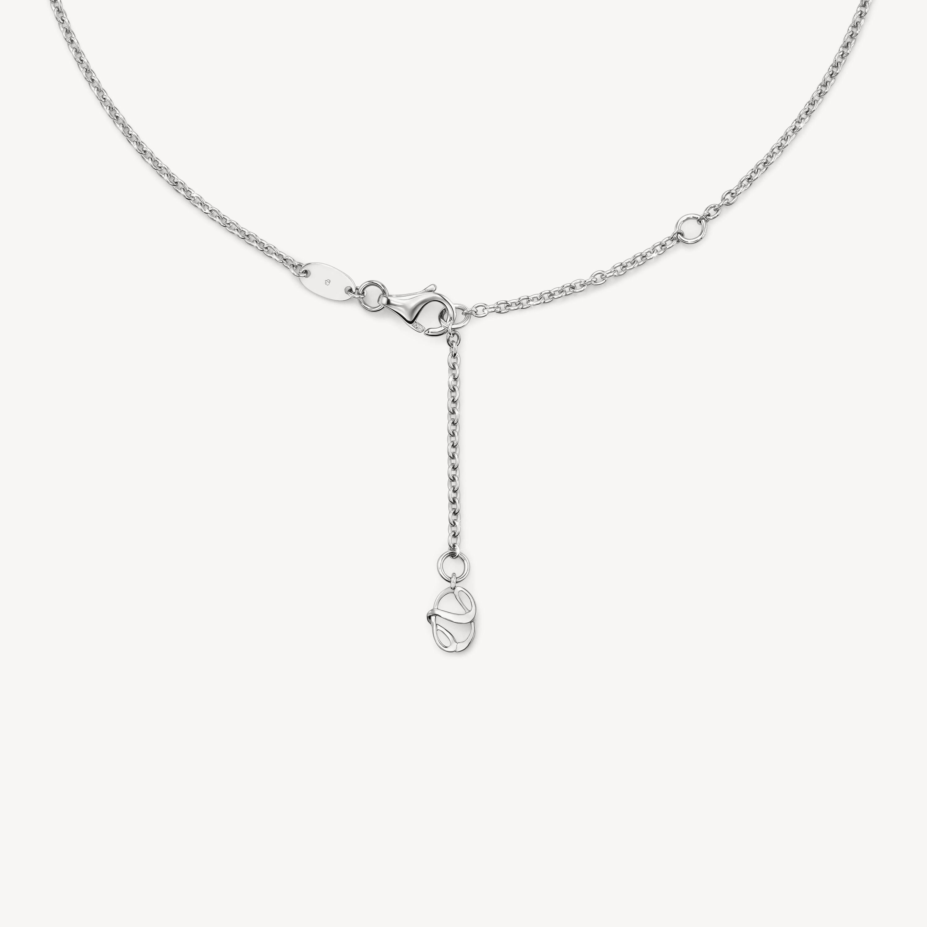 Icicle Diamond Pendant Necklace, 18K White Gold, large