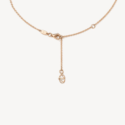Aerial Open Sunburst Enhancer Pendant Necklace, 18K Rose Gold, large