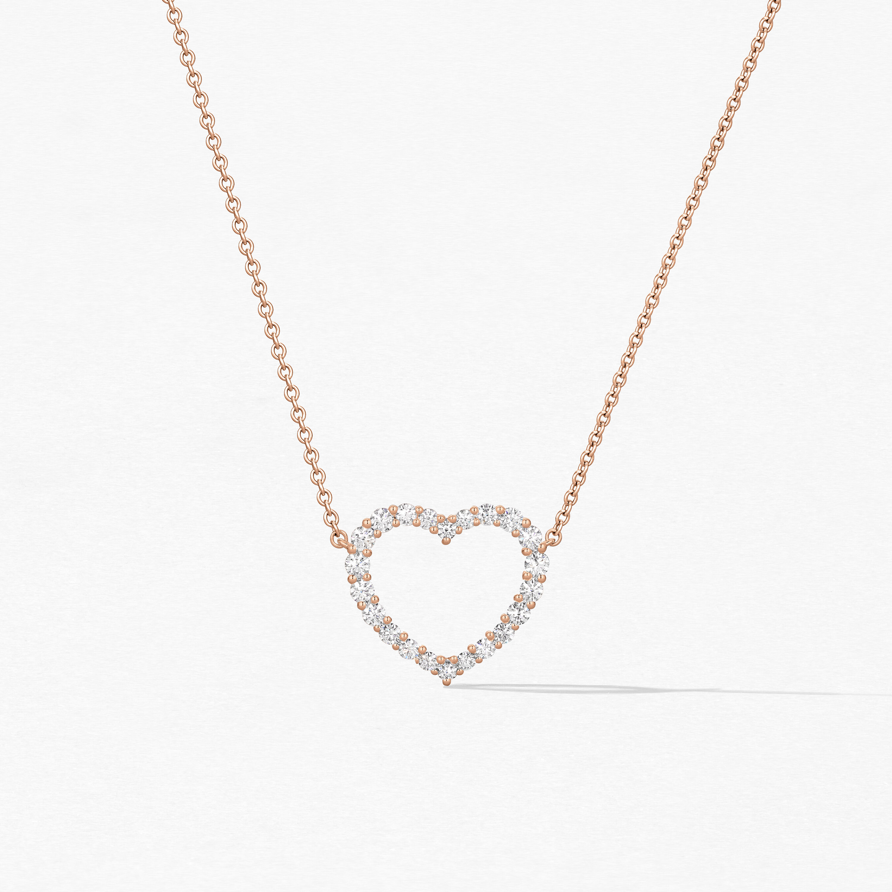 Signature Heart Pendant - Large, 18K Rose Gold, large