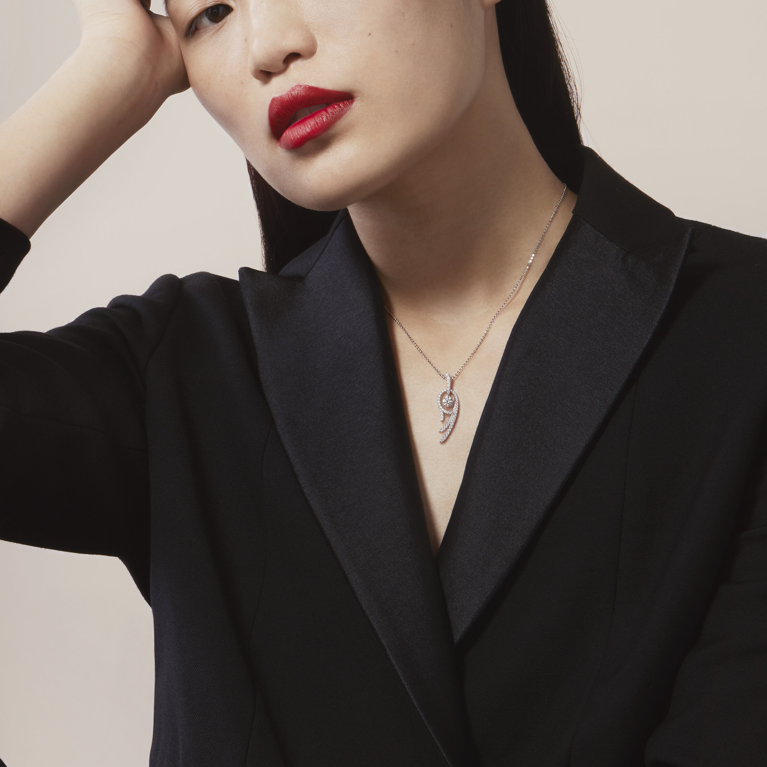 Vela Twisted Pendant, 18K Yellow Gold, large