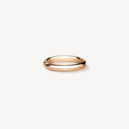 LOVE Satin Finish Band, 18K Rose Gold LOVE Satin Finish Band, 18K Rose Gold, large