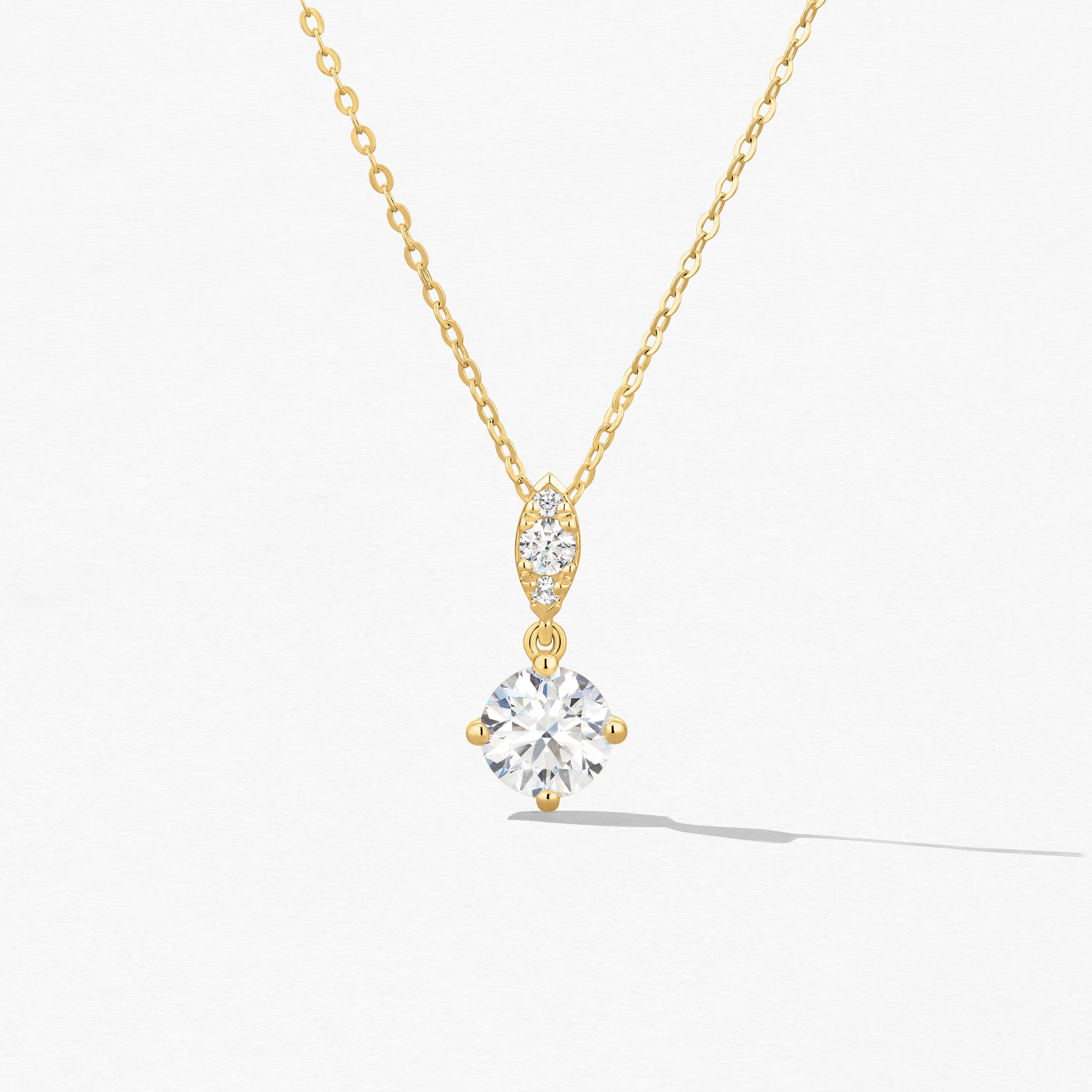Aerial Petite Drop Pendant, 18K Yellow Gold, large