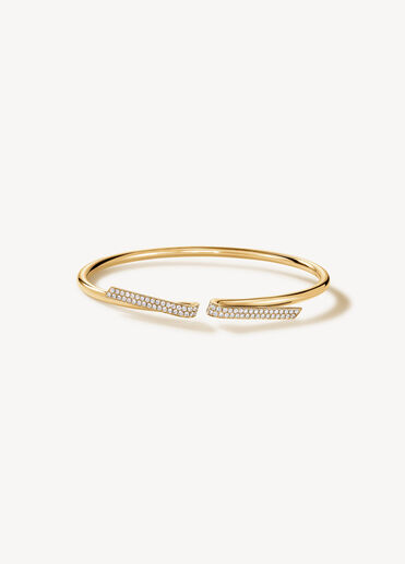 INSIDE/OUT Diamond Flexi Bangle, 18K Yellow Gold INSIDE/OUT Diamond Flexi Bangle, 18K Yellow Gold, large
