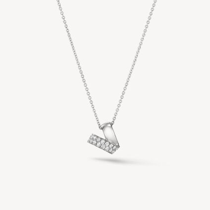 INSIDE/OUT Multi-Wear Rondel Diamond Pendant Necklace, 18K White Gold INSIDE/OUT Multi-Wear Rondel Diamond Pendant Necklace, 18K White Gold, large