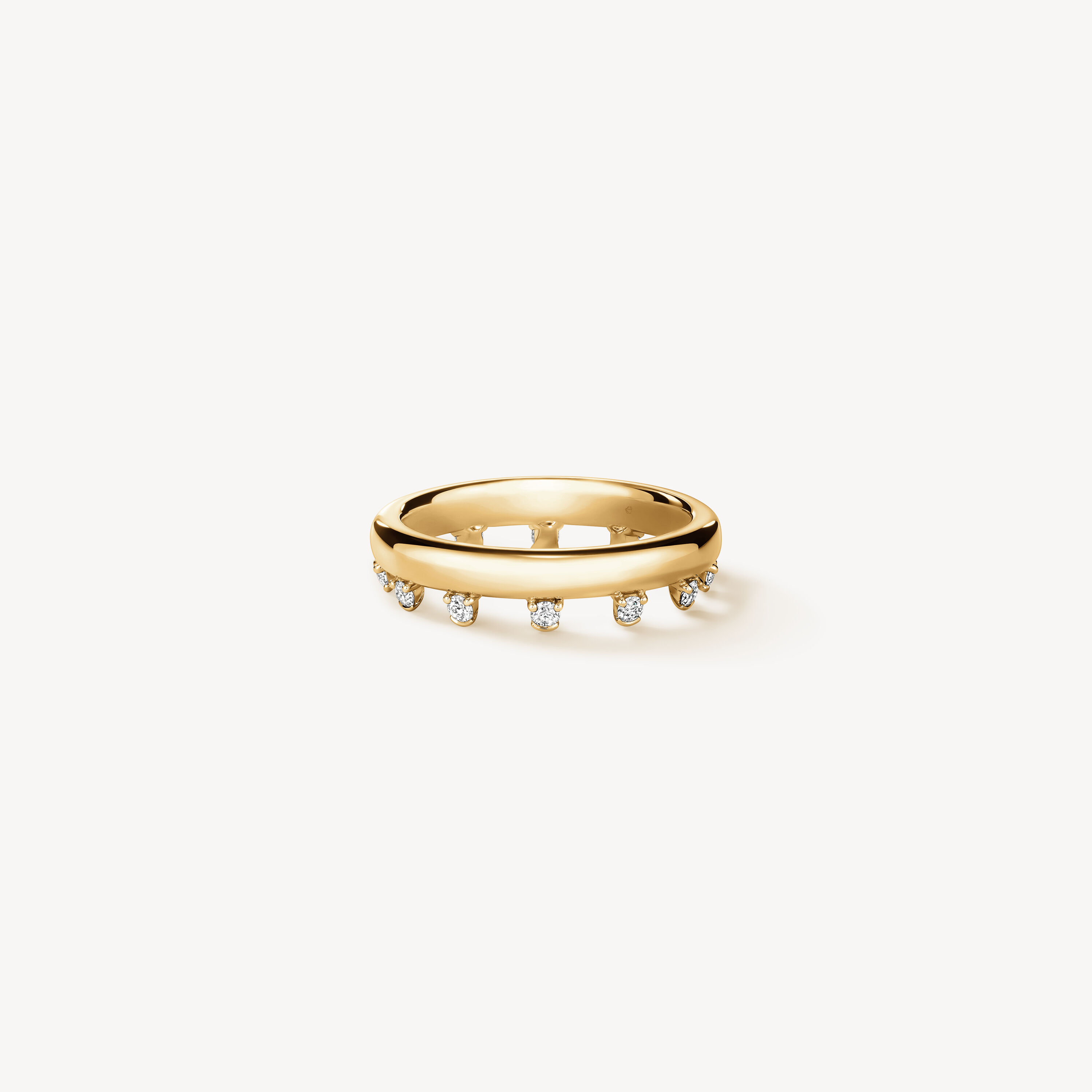 BARRE Eternity Wedding Band, 18K Yellow Gold, large