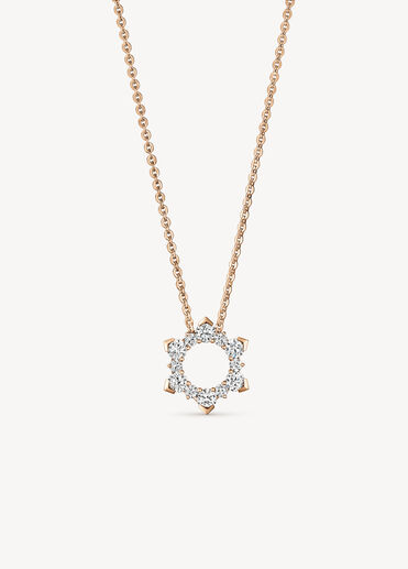 AERIAL Sunburst Enhancer Pendant Necklace, 18K Rose Gold AERIAL Sunburst Enhancer Pendant Necklace, 18K Rose Gold, large