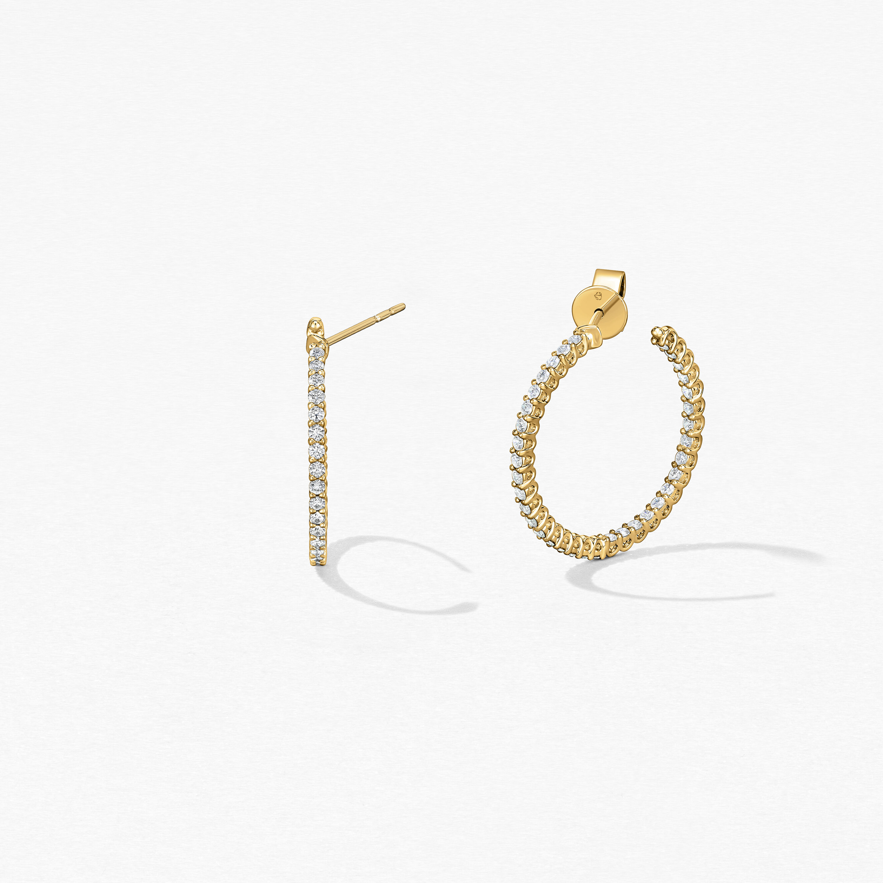 Signature Inside Out Hoop - Large, 18K Yellow Gold, large