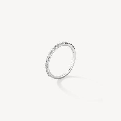 Transcend Wedding Band, 18K White Gold, large