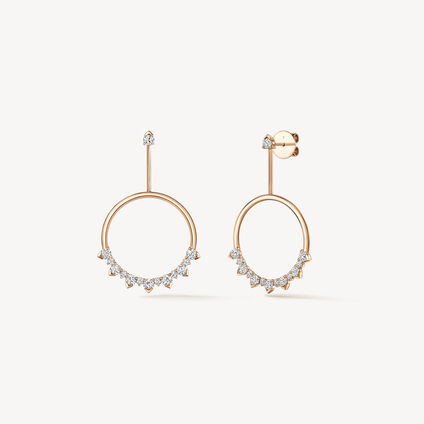 AERIAL Sunrise Drop Earrings, 18K Rose Gold AERIAL Sunrise Drop Earrings, 18K Rose Gold, large