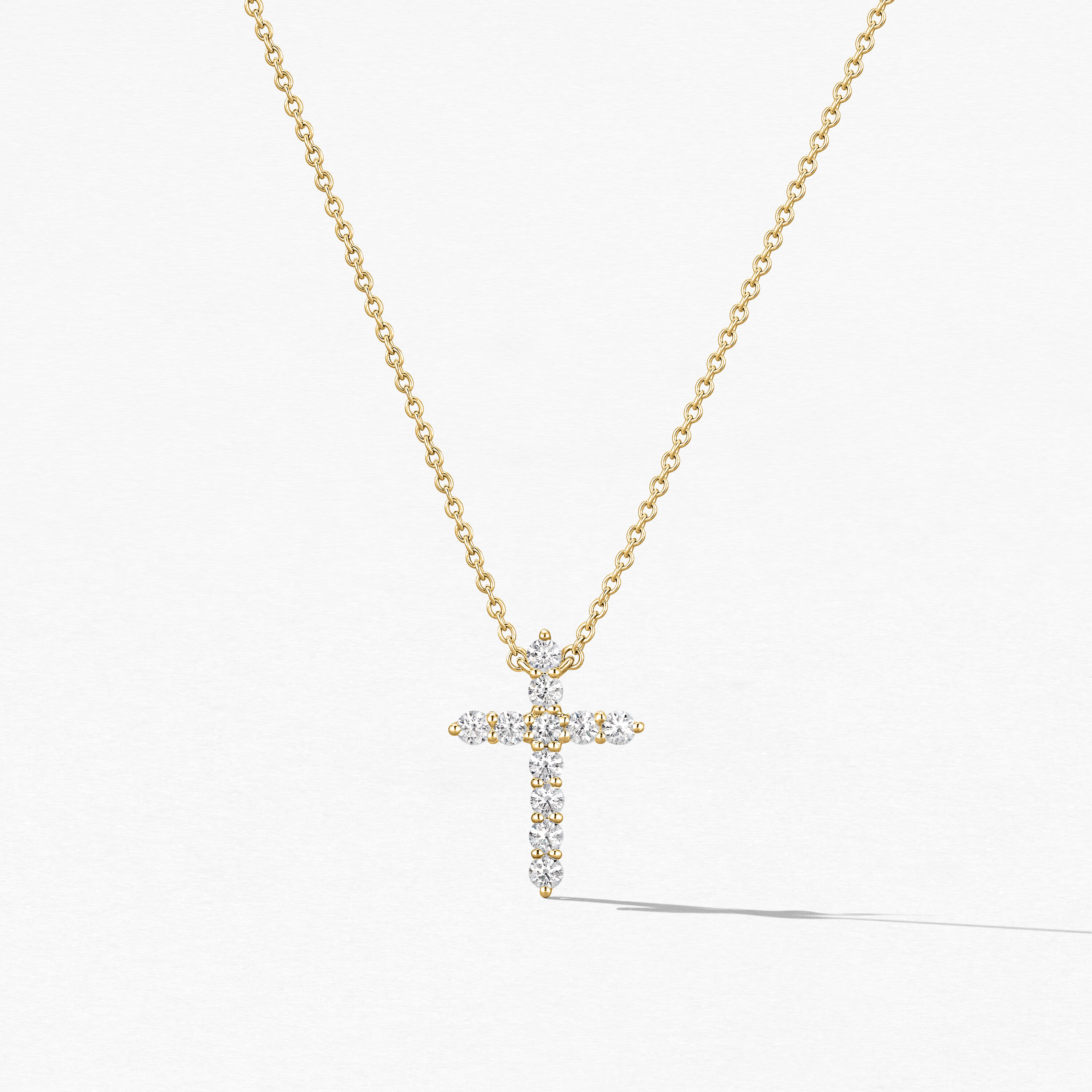 Signature Cross Pendant - Large, 18K Yellow Gold, large