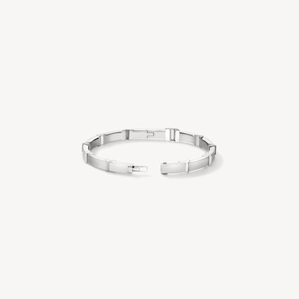Copley Architectural Bangle, 18K White Gold, large