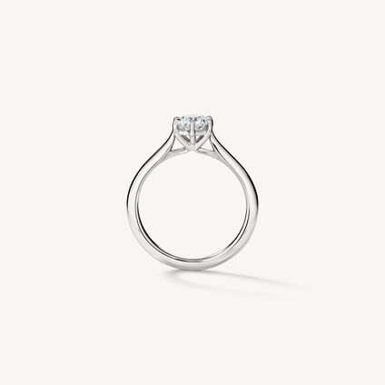 Camilla 6 Prong Engagement Ring, Platinum, large