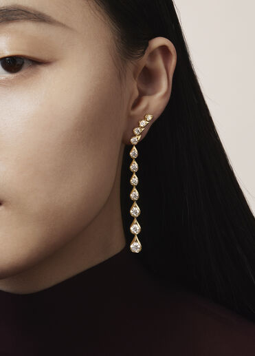 LU Droplet Stiletto Earrings, 18K Yellow Gold LU Droplet Stiletto Earrings, 18K Yellow Gold, large