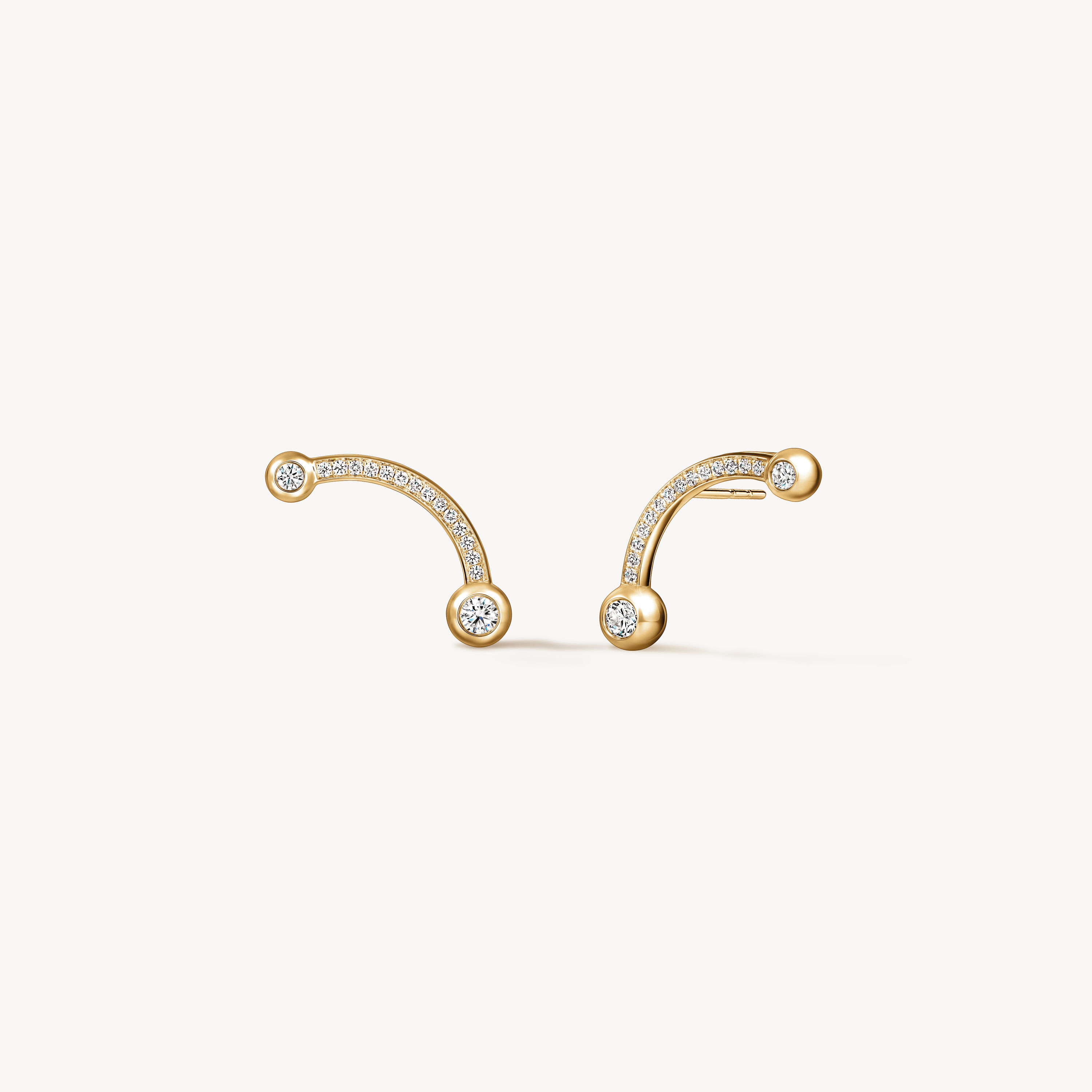 DREAM COMET CLIMBER EARRINGS, 18K Yellow Gold, large