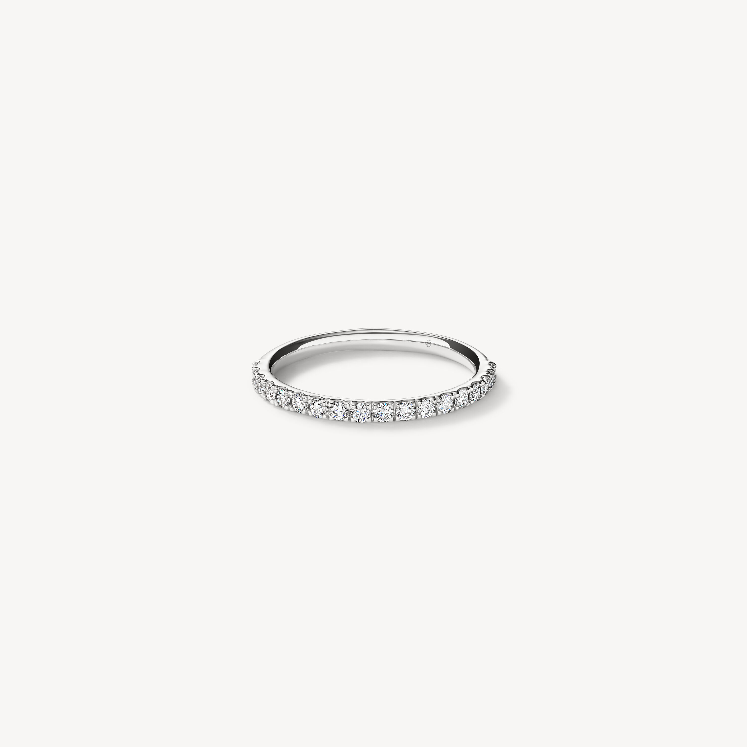 Transcend Wedding Band, 18K White Gold, large