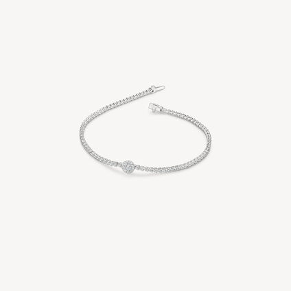 Tessa Diamond Bracelet, 18K White Gold, large