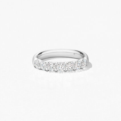 Signature 7-Stone Band, 18K White Gold, large