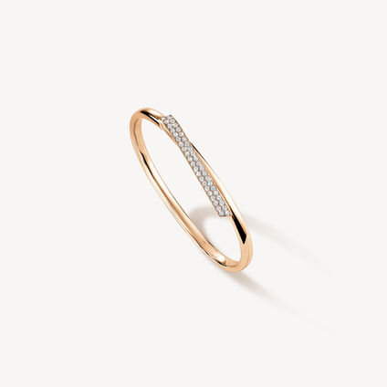 INSIDE/OUT Diamond Flip Bangle, 18K Rose Gold, large