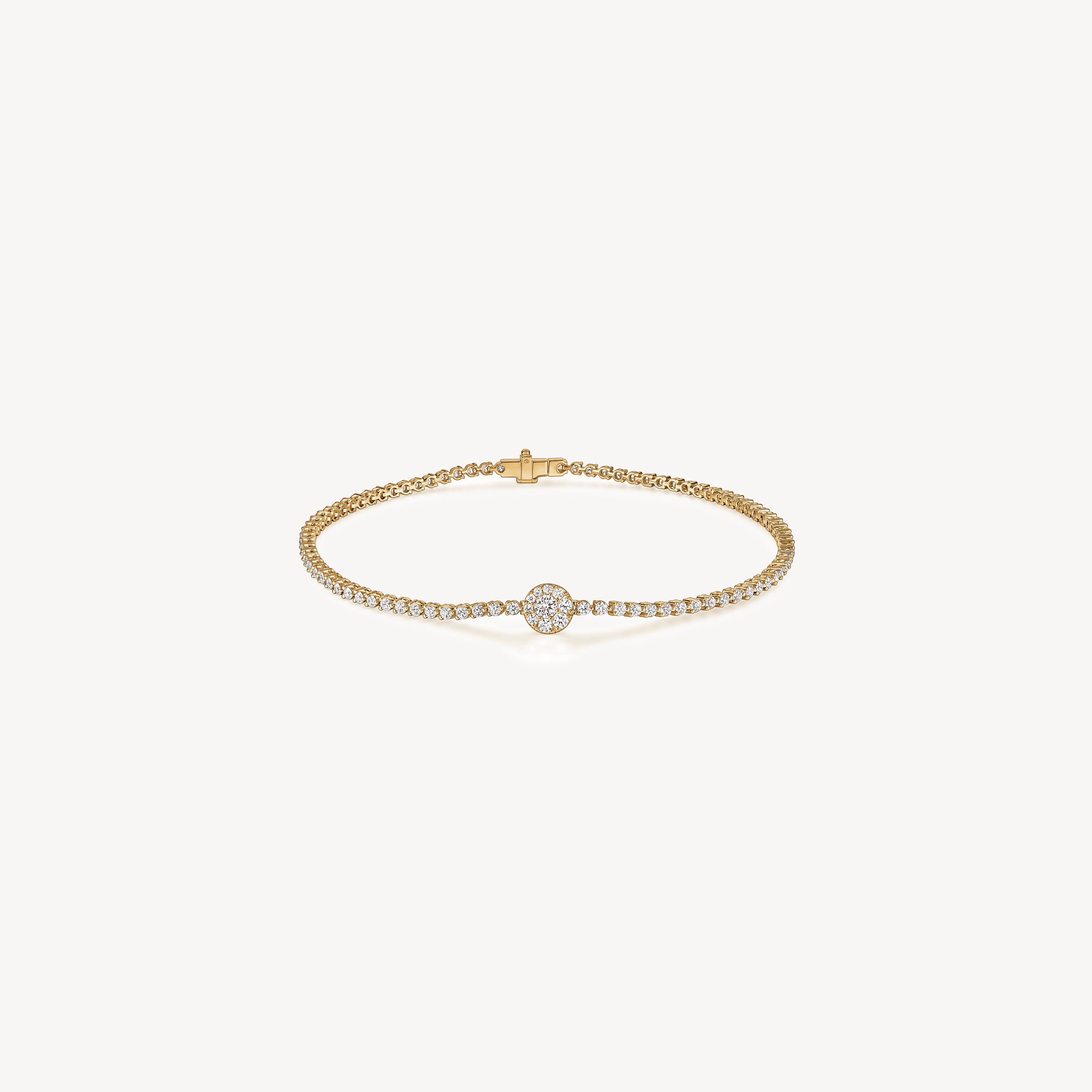 Tessa Diamond Bracelet, 18K Yellow Gold, large