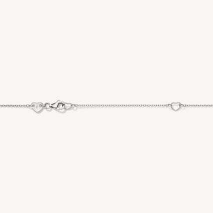 Charmed Star of David Pendant, 18K White Gold, large