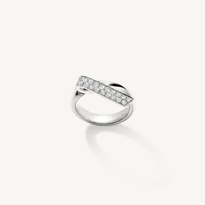 INSIDE/OUT Diamond Flip Ring, 18K White Gold, large