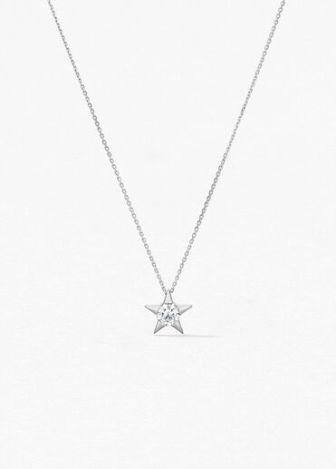 Illa Pendant Necklace, 18K White Gold Illa Pendant Necklace, 18K White Gold, large