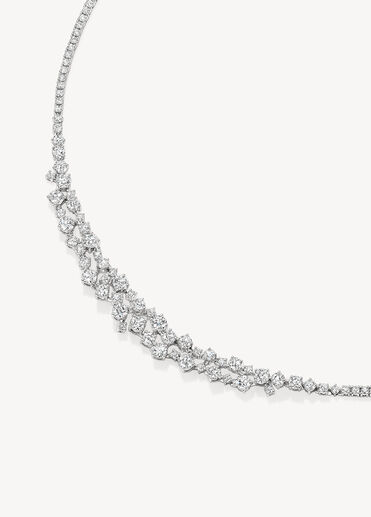 Starlight Diamond Necklace, 18K White Gold Starlight Diamond Necklace, 18K White Gold, large