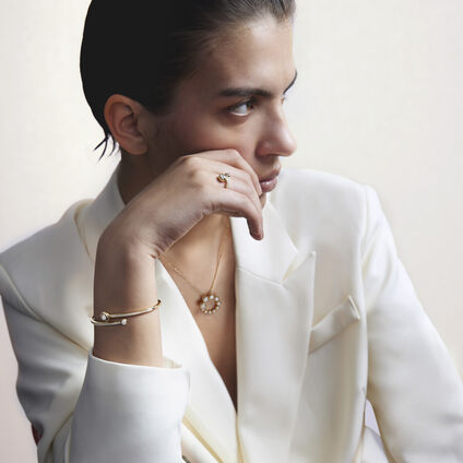 DREAM BYPASS PAV&Eacute; RING, 18K Rose Gold, large