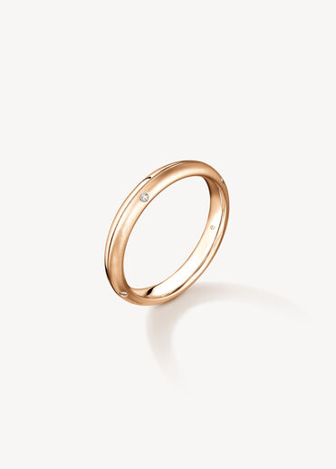 LOVE Satin Finish Band, 18K Rose Gold LOVE Satin Finish Band, 18K Rose Gold, large