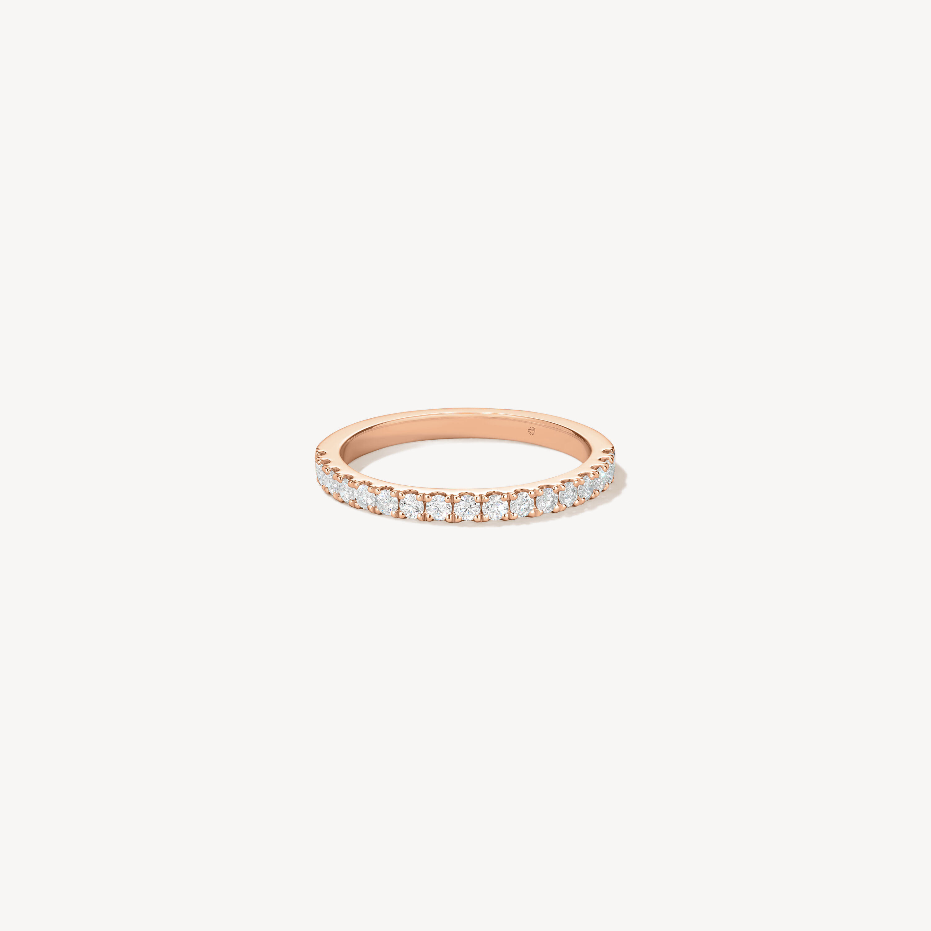 Transcend Premier Diamond Band, 18K Rose Gold, large