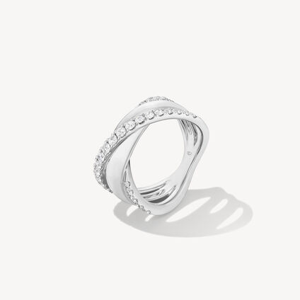 Grace XX Ring, 18K White Gold, large