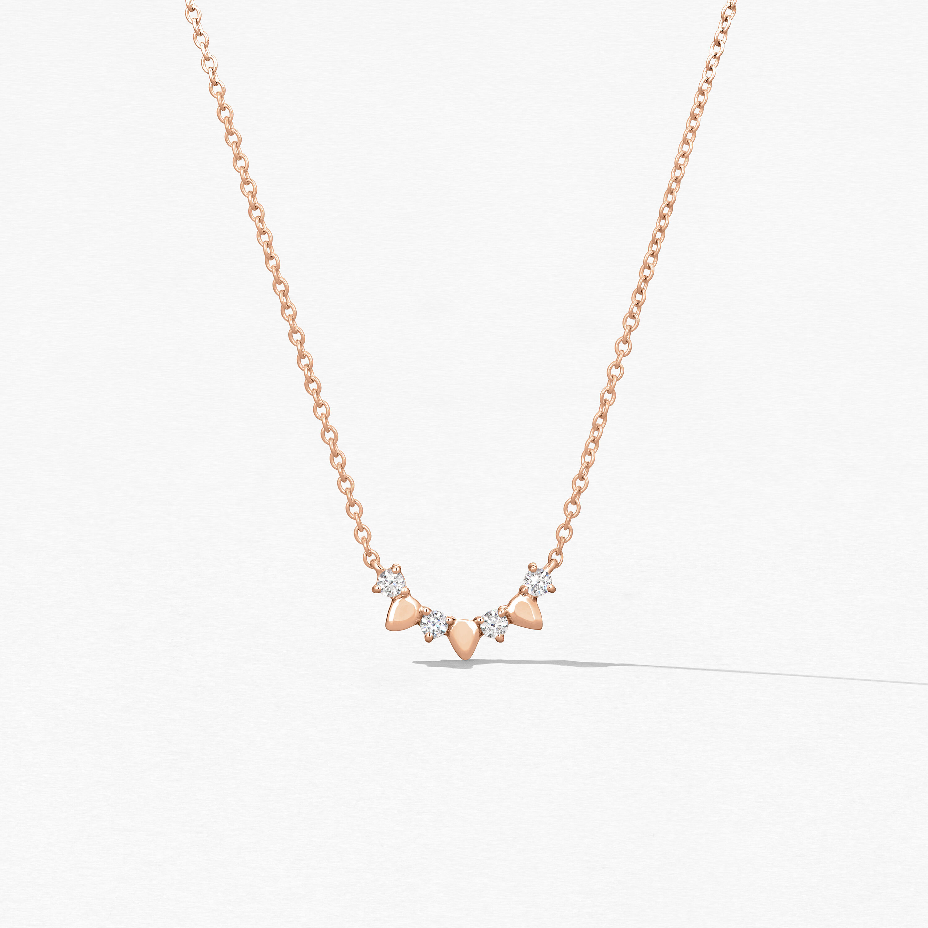 Aerial Solar Eclipse Pendant, 18K Rose Gold, large