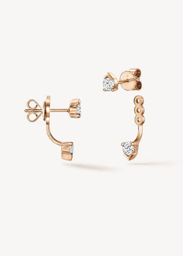 AERIAL Floating Ear Jackets, 18K Rose Gold AERIAL Floating Ear Jackets, 18K Rose Gold, large