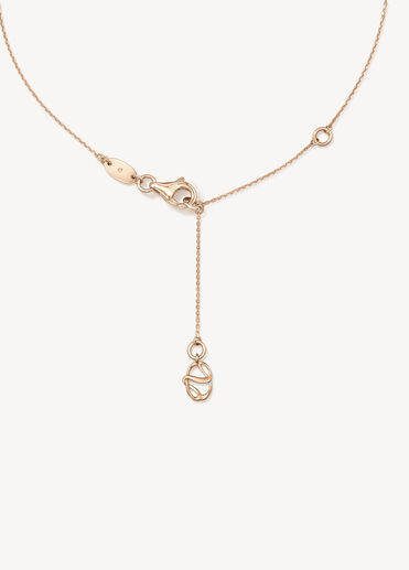 LU Single Diamond Pendant Necklace, 18K Rose Gold LU Single Diamond Pendant Necklace, 18K Rose Gold, large