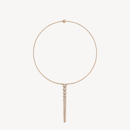DREAM Circle Convertible Pendant Necklace, 18K Rose Gold, large