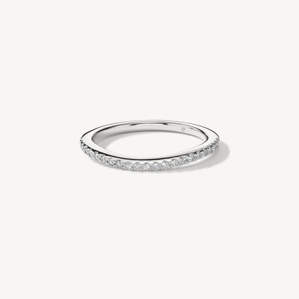 Transcend Premier Curved Diamond Band, 18K White Gold Transcend Premier Curved Diamond Band, 18K White Gold, large