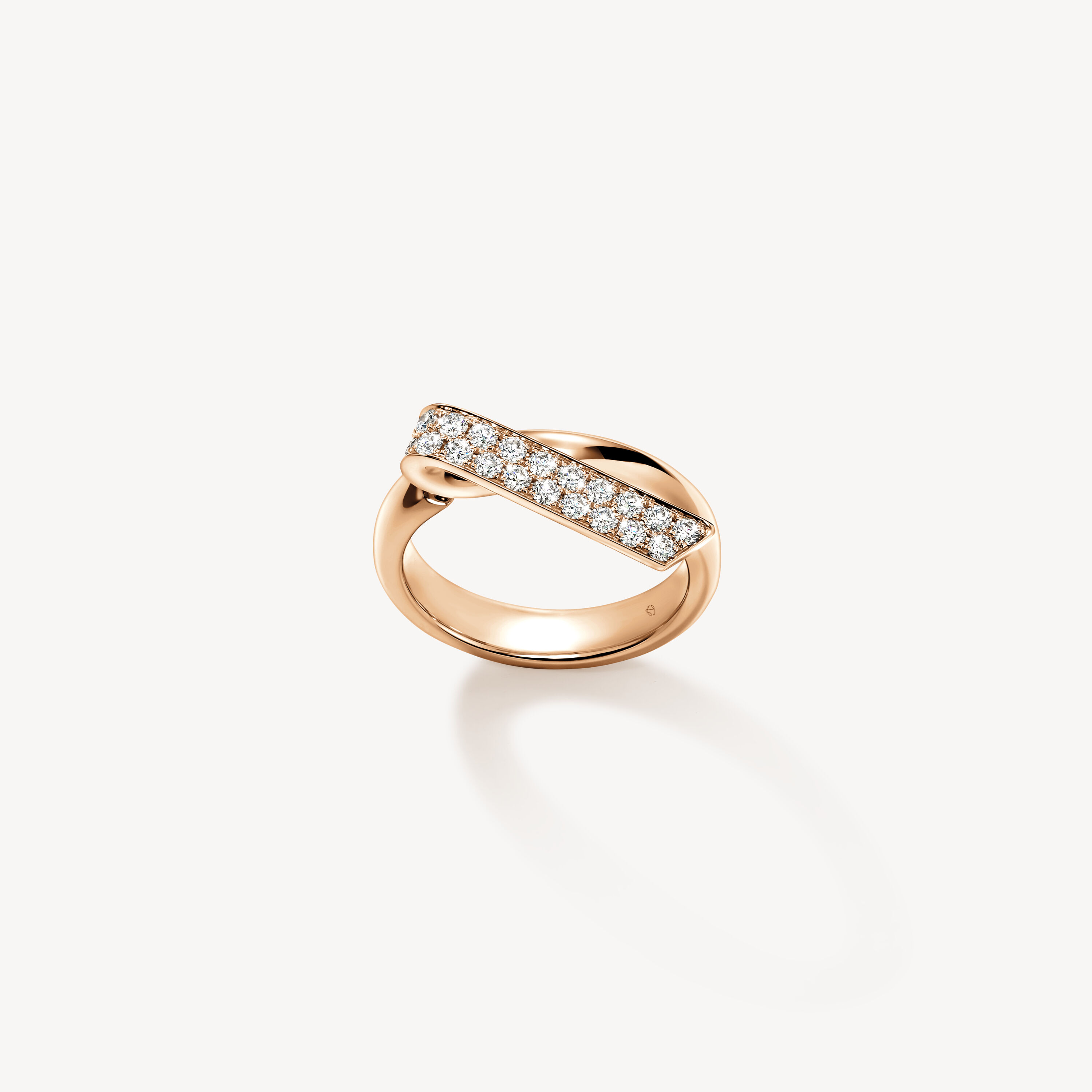 INSIDE/OUT Diamond Flip Ring, 18K Rose Gold, large