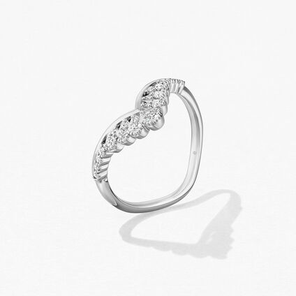Behati Silhouette Power Band, 18K White Gold Behati Silhouette Power Band, 18K White Gold, large