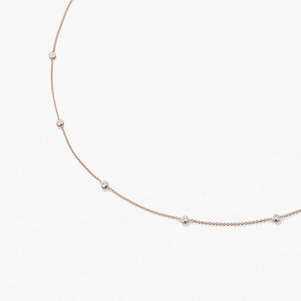 Signature Bezels By The Yard 11 Stone, 18K Rose Gold, large
