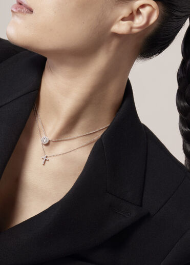 Fulfillment Pendant Necklace, 18K White Gold Fulfillment Pendant Necklace, 18K White Gold, large