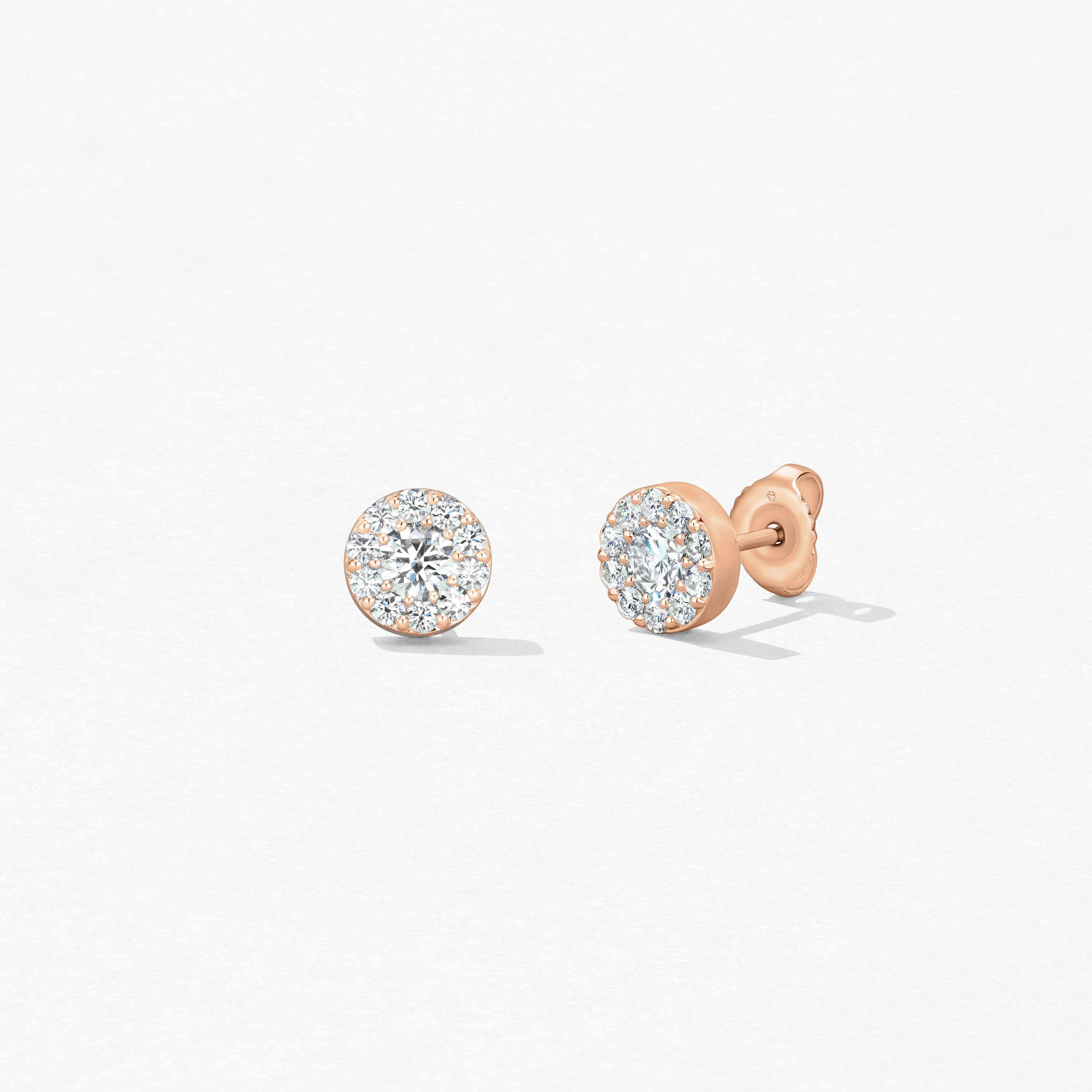 Fulfillment Stud Earrings, 18K Rose Gold, large