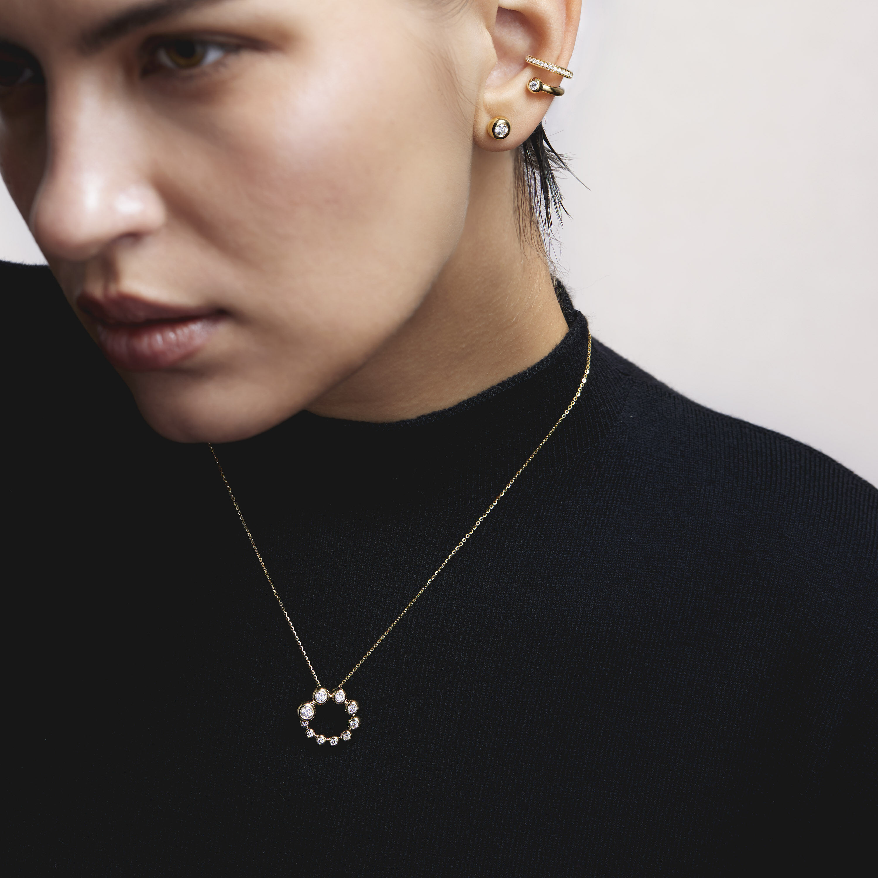 DREAM EAR CUFF, 18K Rose Gold, large