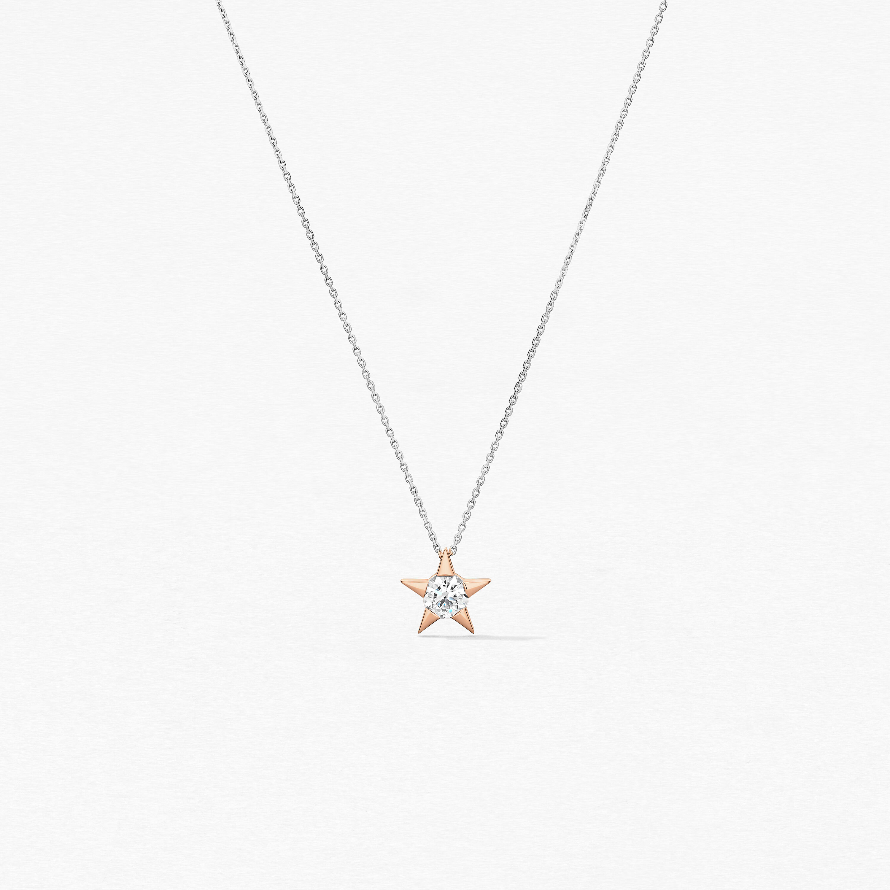 Illa Pendant Necklace, 18K Rose Gold, large