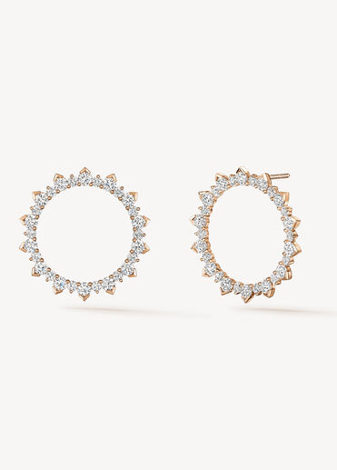 AERIAL Sunburst Earrings - Large, 18K Rose Gold AERIAL Sunburst Earrings - Large, 18K Rose Gold, large