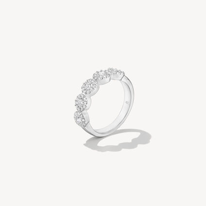 Fulfillment Round Band, 18K White Gold, large