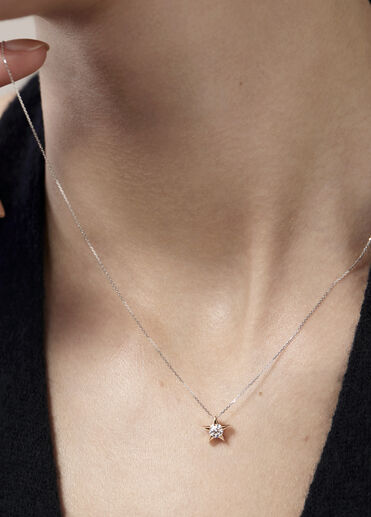 Illa Pendant Necklace, 18K White Gold Illa Pendant Necklace, 18K White Gold, large